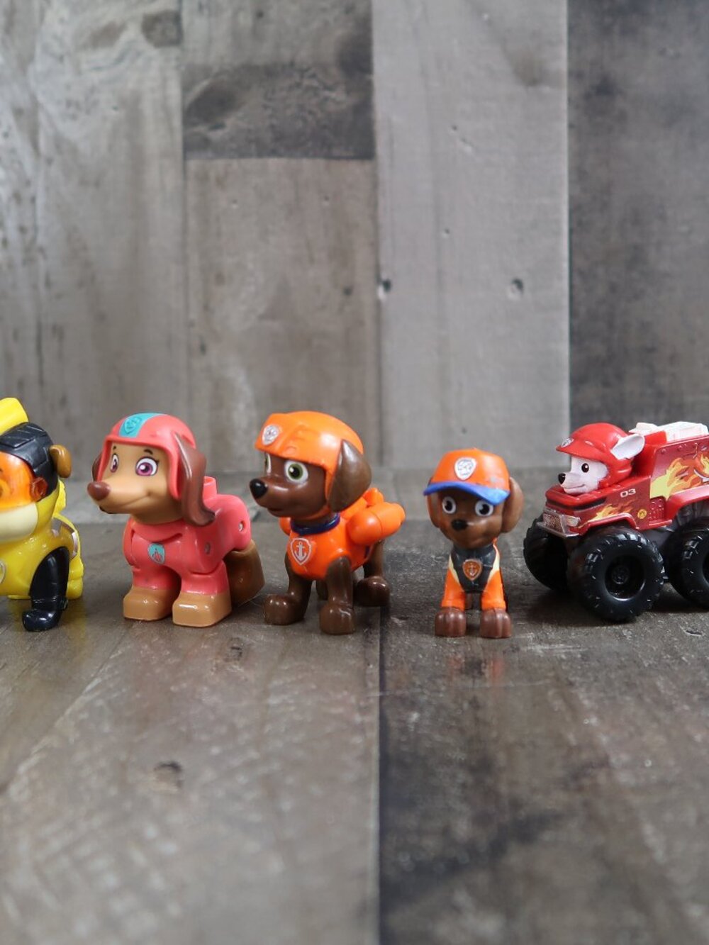 Paw Patrol Toy Lot of 5 Ruben Marcus Zuma Stella Mega Bloks